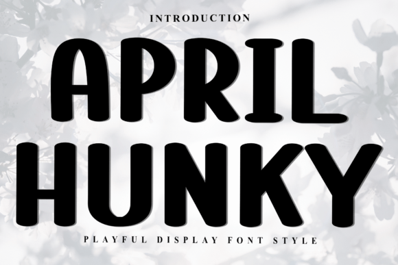 April Hunky: A Festive Display Font for Holiday Designs