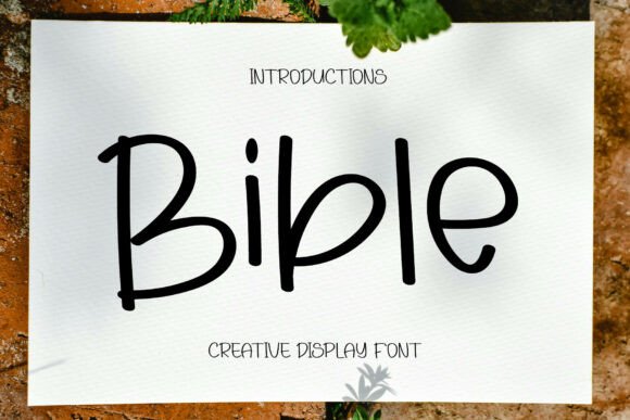 Bible Display Font for Elegant Branding and Product Labels