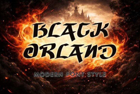 Black Orland Typeface: A Modern Display Font for Epic Campaigns