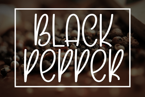 Black Pepper: A Tall Display Typeface for Editorial Design