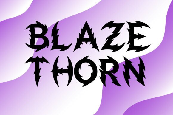 Blaze Thorn: The Bold Display Font for Edgy Brand Identity