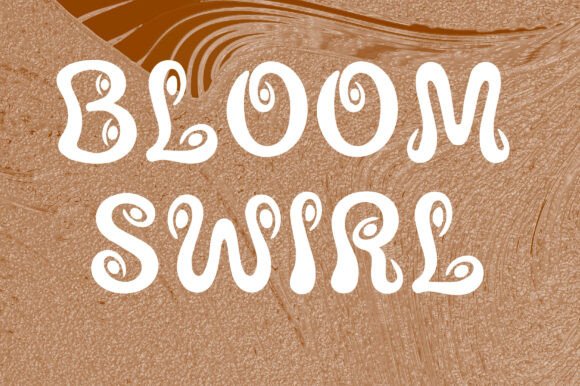 Bloom Swirl: The Whimsical Display Font for Handmade Brands