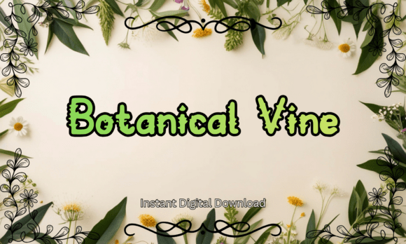 Botanical Vine: The Perfect Typeface for Nature-Themed Branding