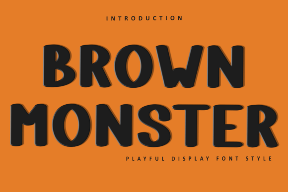 Brown Monster: A Festive Typeface for Holiday Editorial Design