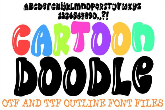 Cartoon Doodle: The Whimsical Typeface for Handmade Brands