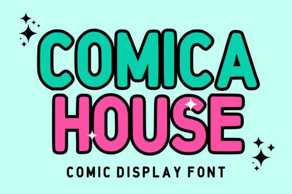 Comica House: The Bold Comic Display Font for Creative Makers
