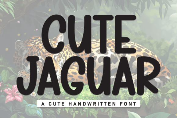 Cute Jaguar: A Handwritten Display Font for Modern Editorial Design