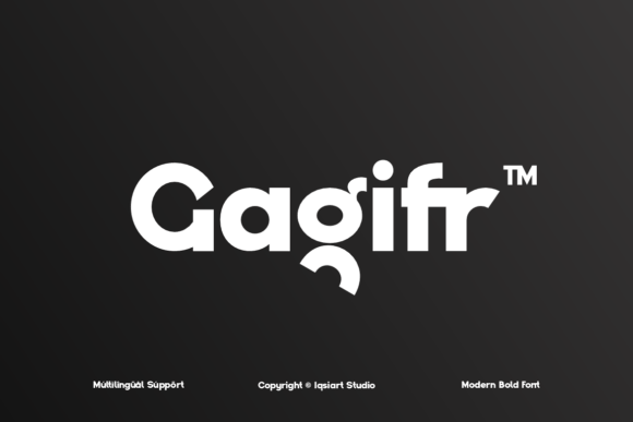 Gagifr: A Modern Bold Display Font for Editorial Design