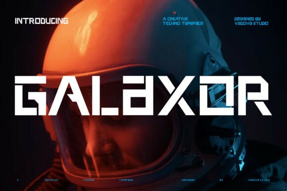 Galaxor: The Futuristic Display Font for Modern Crafters