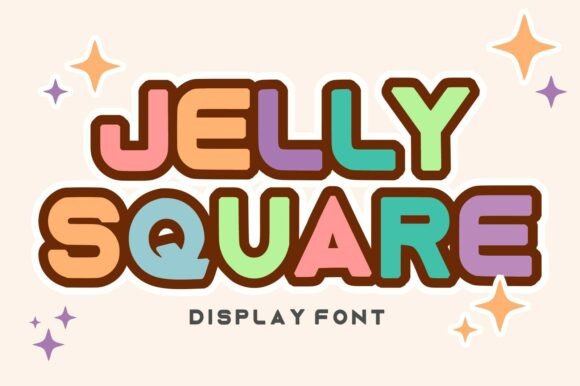 Jelly Square: The Playful Display Font for Bold Campaigns