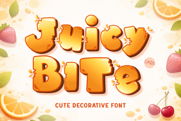 Juicy Bite: The Sweet Display Font for Bold Branding