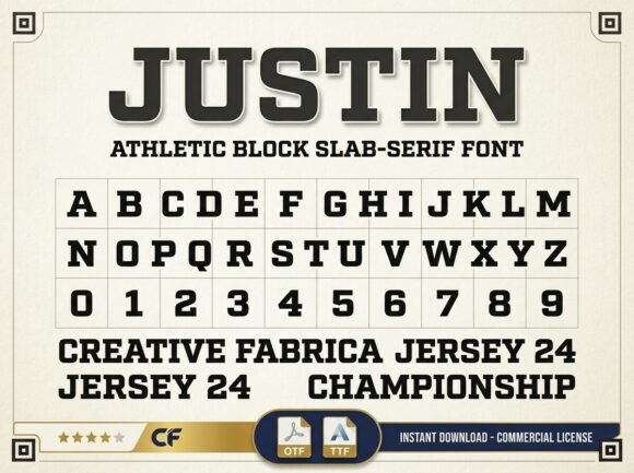 Justin: A Stunning Display Font for Editorial Design