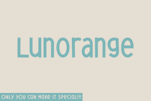 Lunorange: A Natural Handwritten Display Font for Makers