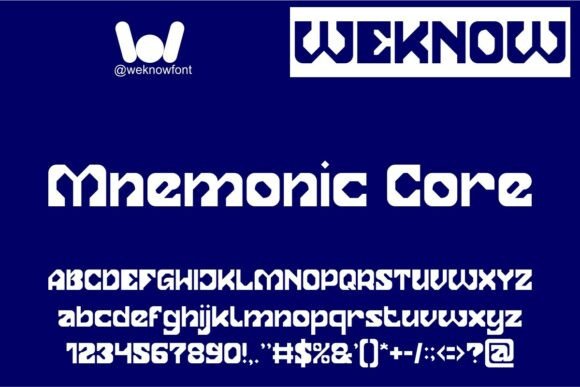 Mnemonic Core: The Cyber-Tech Display Typeface for Bold Campaigns
