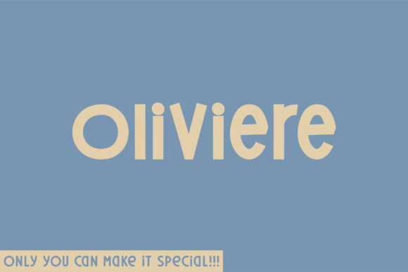 Oliviere: A Natural Handwritten Display Font for Editorial Design