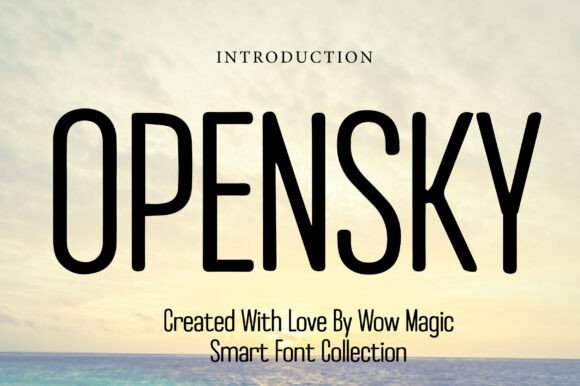 Opensky: The Modern Display Font for Bold Campaigns
