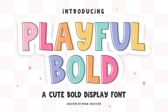 Playful Bold: A Cute and Bold Display Font for Modern Editorial Design