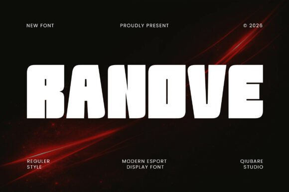 Ranove: A Bold Display Font for High-Impact Branding