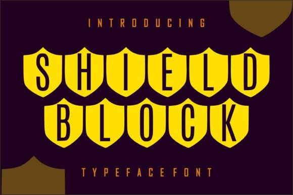 Shield Block: A Bold Display Typeface for Modern Editorial Design