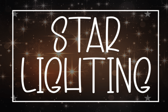 Star Lighting: A Whimsical Display Typeface for Editorial Design