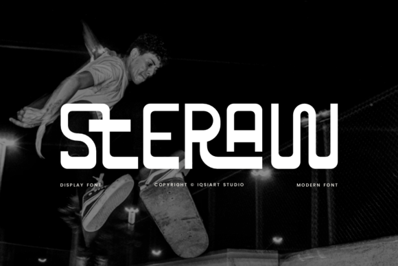 Steraw: The Liquid-Industrial Display Font for Bold Branding