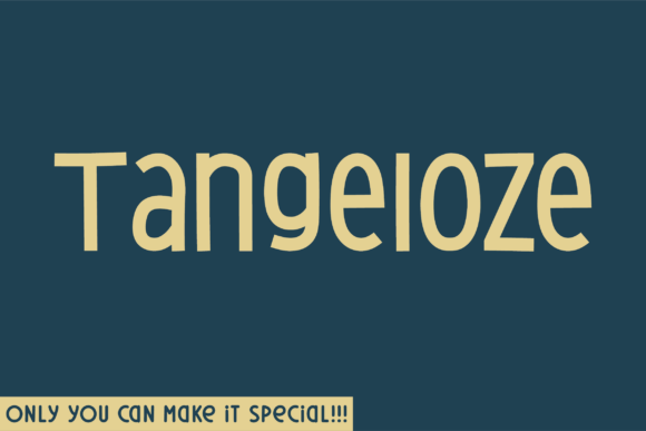 Tangeloze: The Natural Handwritten Display Font for Creators