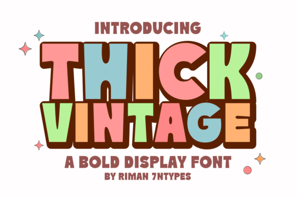Thick Vintage: The Retro Display Font for Editorial Design