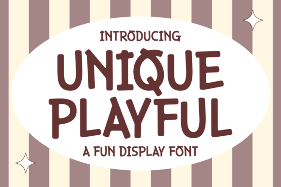 Unique Playful: A Vibrant Display Font for Creative Projects