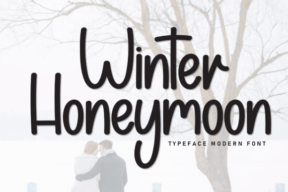 Winter Honeymoon: A Modern Display Typeface for Seasonal Creations